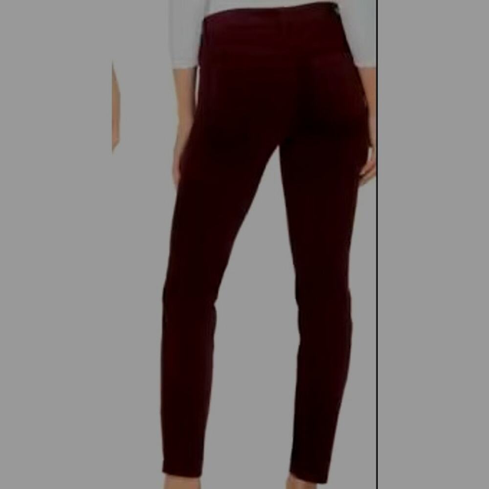 Kut from the Kloth Sz 0 Purple Diana Stretch Skinny Corduroy Pants